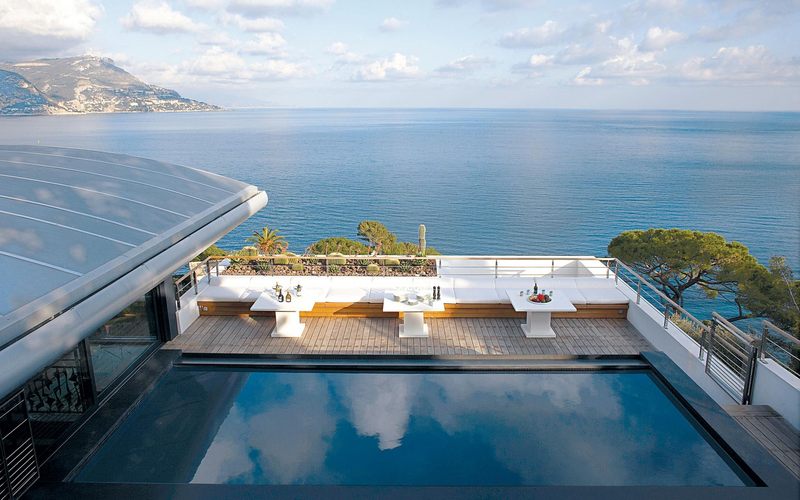 vue sur piscine et mer - villa O - St Jean Cap Ferrat - France