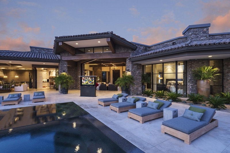 terrasse - villa du desert par Tor Barstad -Scottsdale, Usa