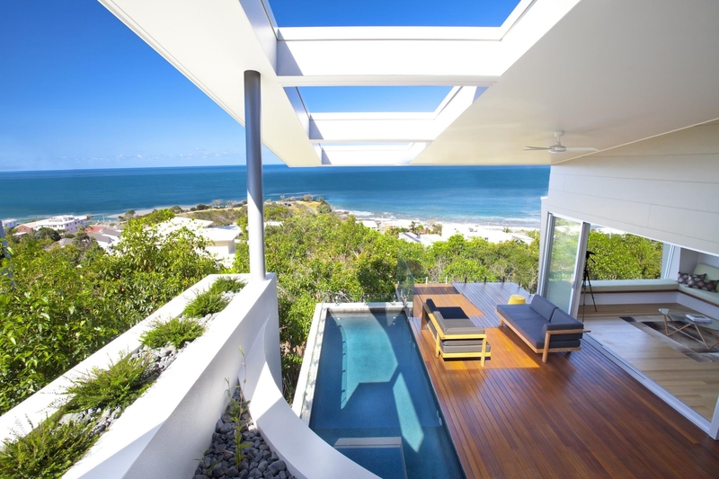 terrasse et vue sur océan - Coolum Bays House par Aboda Design Group - Coolum Beach, Australie - photo Paul Smith