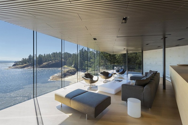 vue panoramique - Tula House par Patkau Architects - Quadra Island, Canada