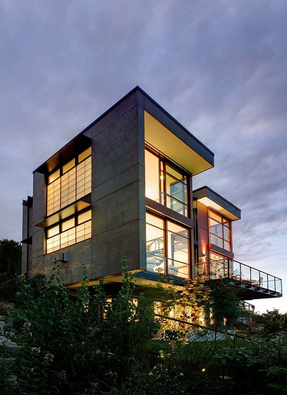 vue extérieure nuit - Capitol Hill par Balance Associates Architects - Seattle, Usa