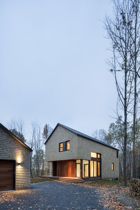 façade entrée - Résidence KL par Bourgeois & Lechasseur architectes, Canada