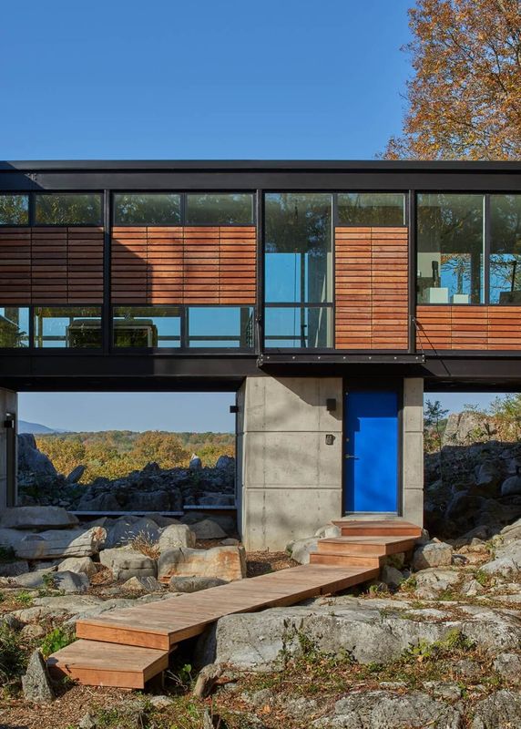 façade entrée - hawks nest par wiedemann architects - Usa