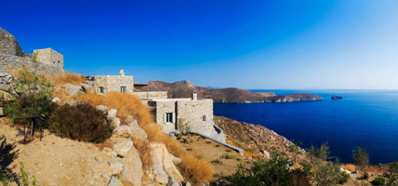 façade ouest et vue sur mer - Eagles-Nest- Sinas Architects -Serifos - Grèce - Nikos Stefani