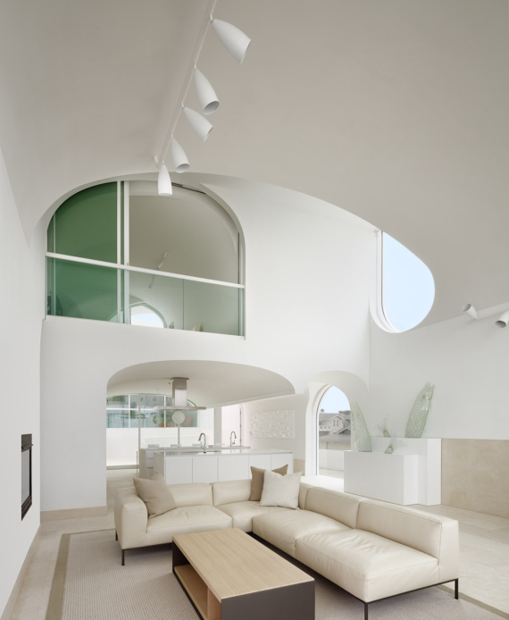 salon - cuisine - mezzanine -Vault House - Johnston-Marklee - USA